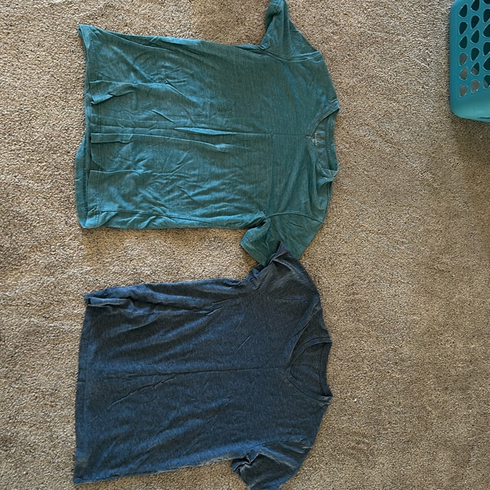 Two soft George crewneck tee shirts